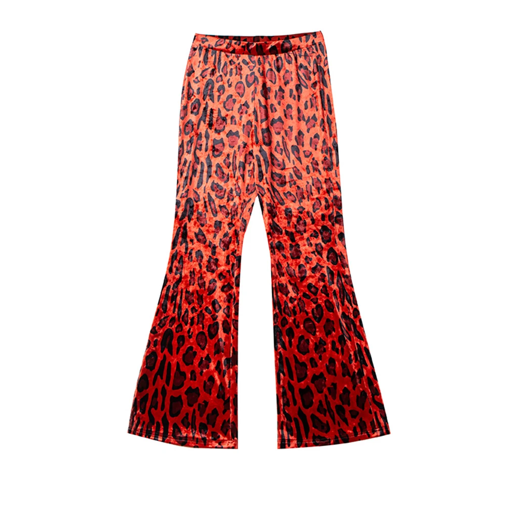 velvet leopard bell bottoms
