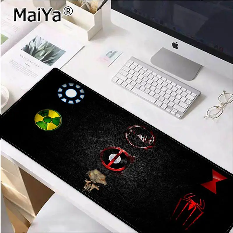 Maiya Лидер продаж Дэдпул Железный человек DIY Дизайн Шаблон коврик для игровой мыши большой коврик для мыши клавиатуры коврик