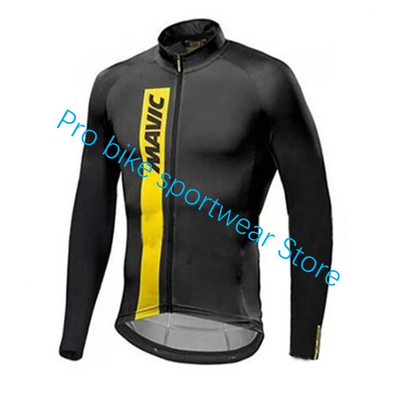 1 Maillot Ropa ciclismo Mavic Осень с длинными рукавами Мужская быстросохнущая велосипедная горная велосипедная гоночная Профессиональный трикотаж для велосипедной езды - Цвет: 1