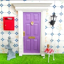 1/12 casa de muñecas en miniatura buzón de correo Vintage decoración de jardín Muebles de juego de simulación juguetes para niños muñecas de acceso