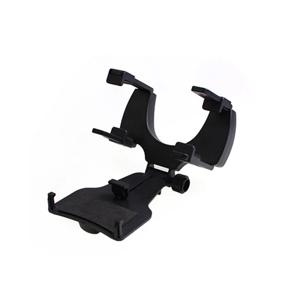 Auto Holder Adjustable Car Auto Rearview Mirror Bracket Mount Phone Holder GPS Bracket Stands Car holder Car Accessories - Цвет: Black
