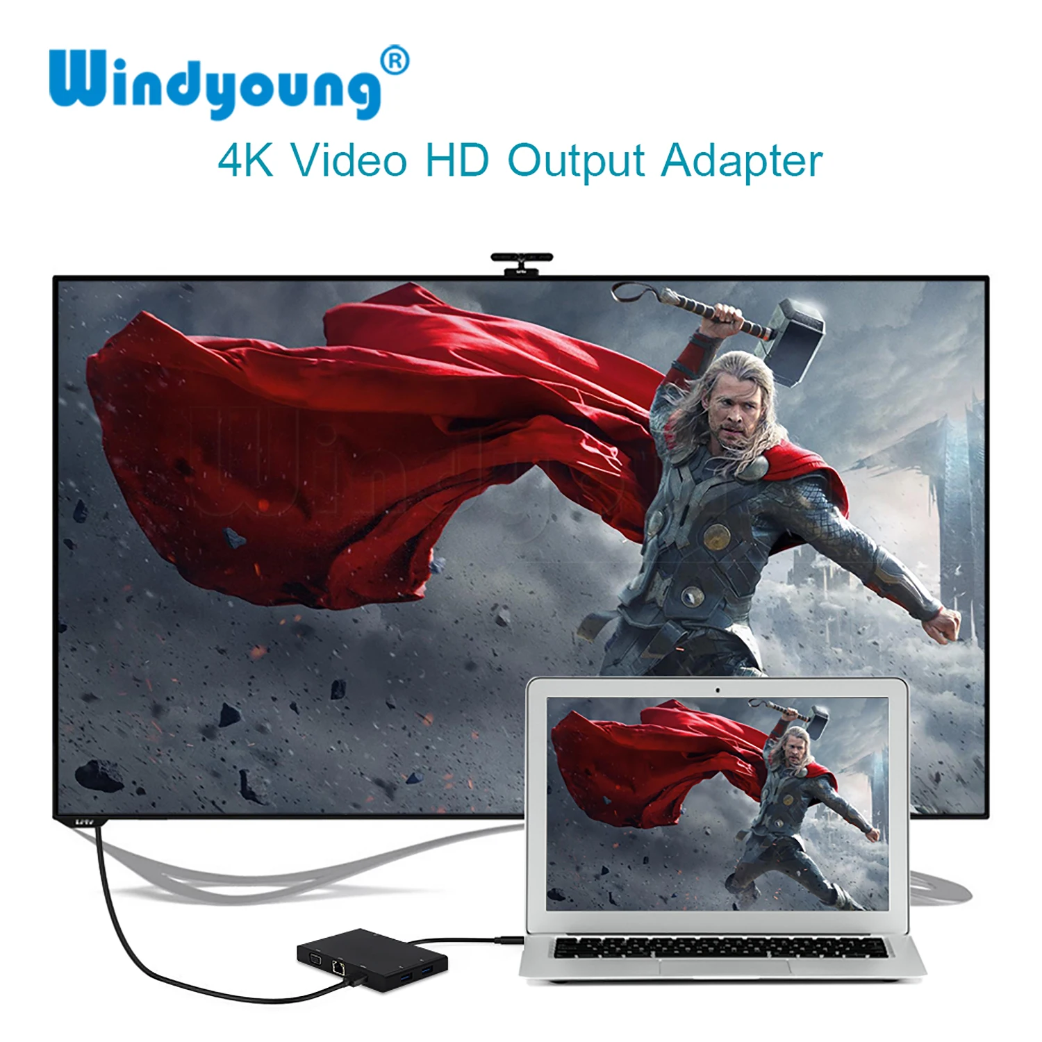 USB C концентратор для Macbook Pro USB-C к HDMI; Ethernet LAN VGA Adapter Card Reader разъем 3,5 мм аудио Тип C концентратора с зарядки Порты и разъёмы