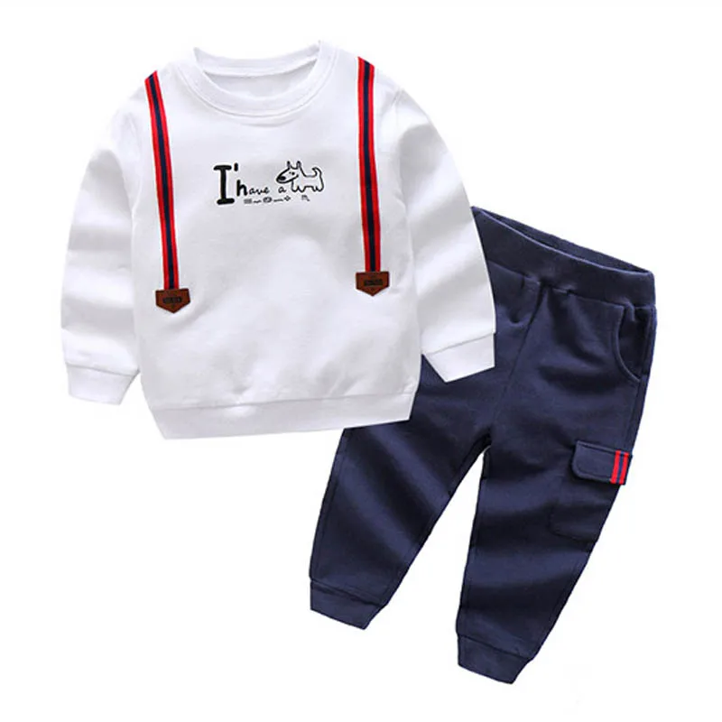 

Kids Baby Boys Causal Clothing Set Letter Long Sleeve Autumn Spring Children's Sports Suit 2 3 4 5 6 7 Years Children Clothes