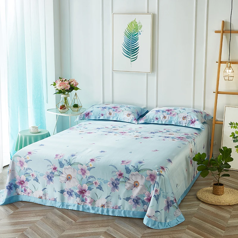 2018-new-natural-tencel-silk-floral-4pcs-bedding-set-King-Queen-size-duvet-cover-bed-sheet (1)