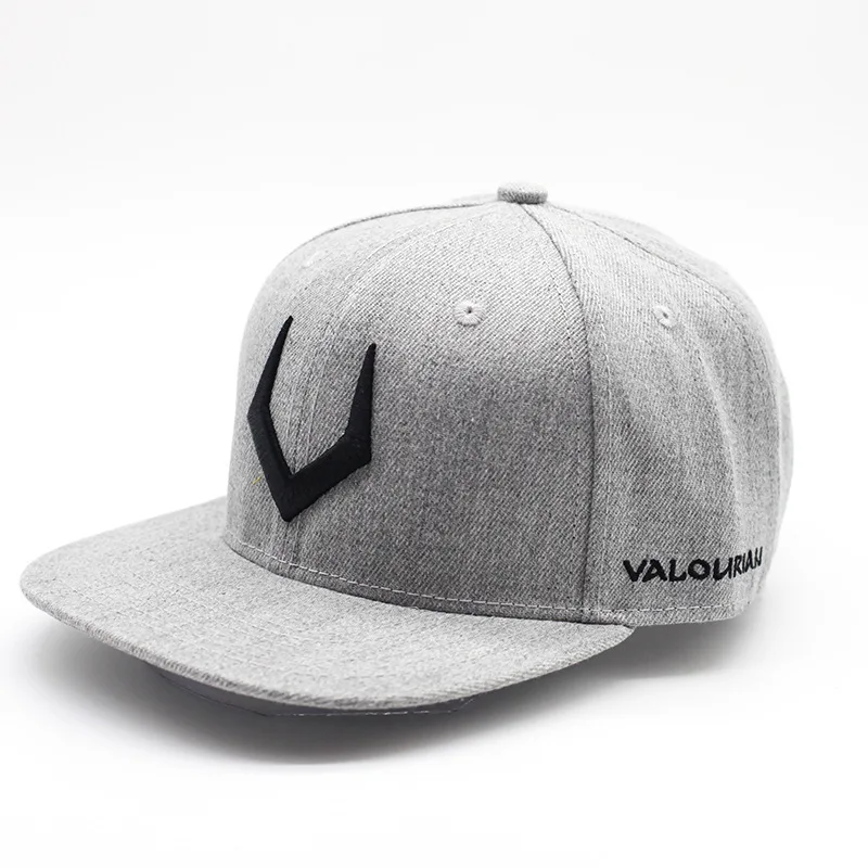 Высокое качество Серый Хлопок Snapback 3D пирсинг вышивка хип хоп кепка плоская бейсбольная Кепка для мужчин и женщин