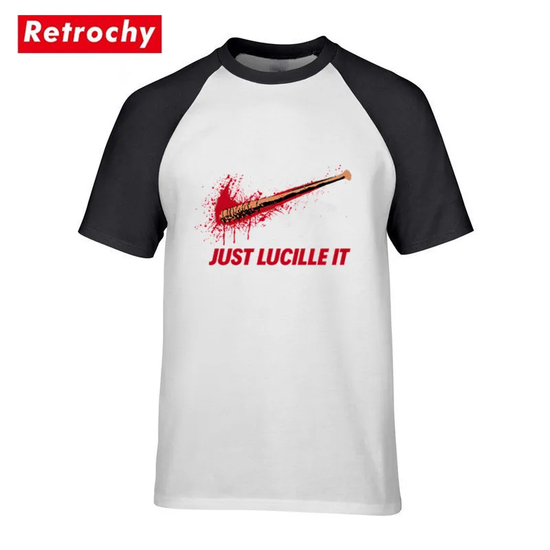 

Funny men's t shirt negan just lucille it tshirt The walking dead negan t shirt Summer fashion hipster top tees Hombre Camisetas