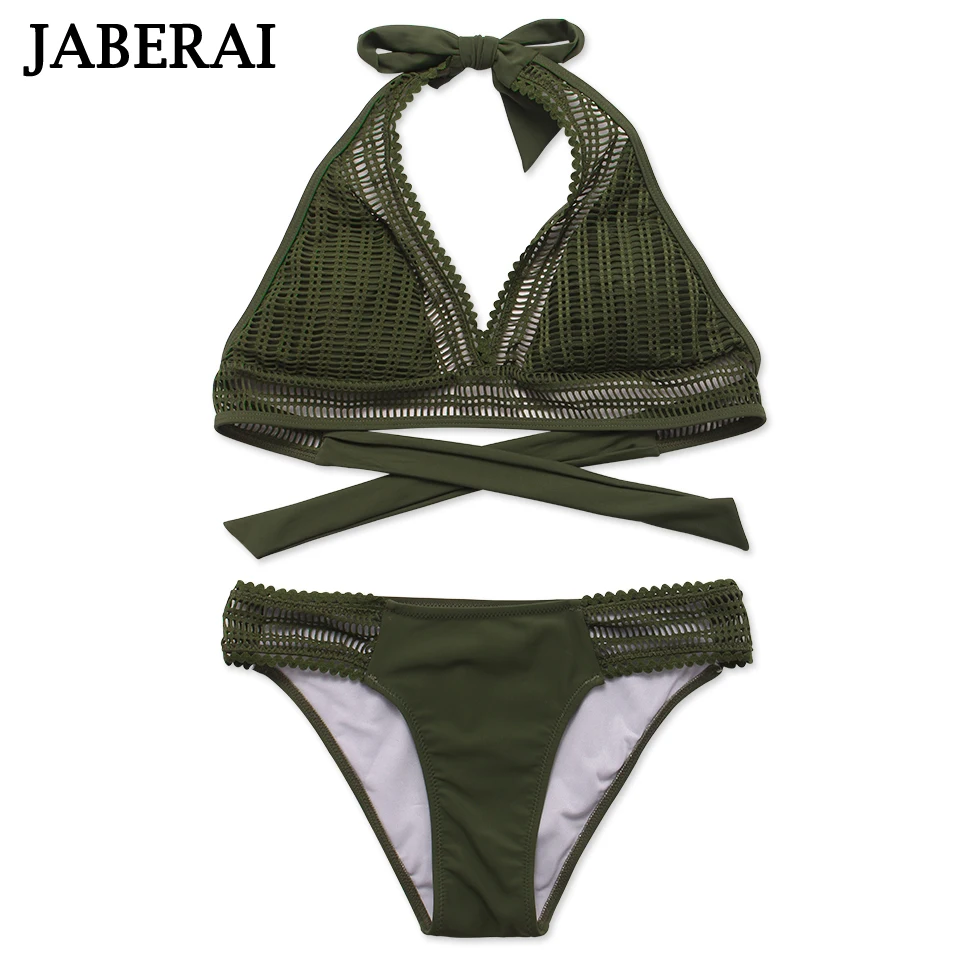 

JABERAI 2019 Bikini Set Women Swimwear Halter Top Brazilian Bikini Pad Vintage Swimsuit Bathing Suit Maillot De Bain Biquini