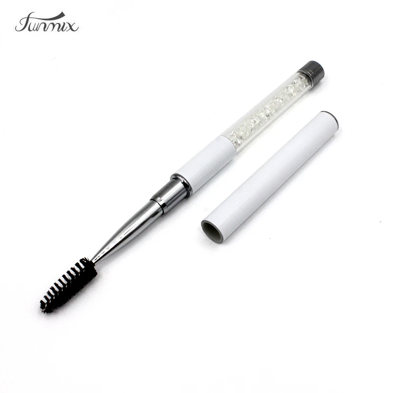 

Rhinestone Eye Makeup Brush Eyelash Eyebrow Brush Mascara Spiral Wands Applicator Spooler Eyelash Extension tool