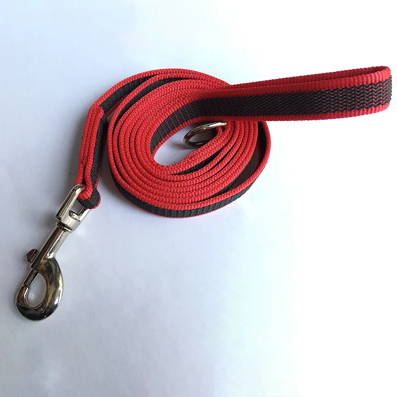 Free Shipping High Quality Pet Dog Training Lead Nylon Rubber Dog Leash