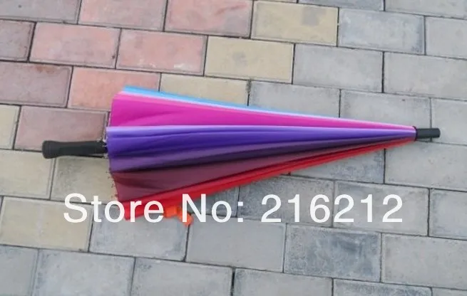 Рождественский подарок модные высококачественные длинные ручки Радуга прямой зонт Зонты от дождя