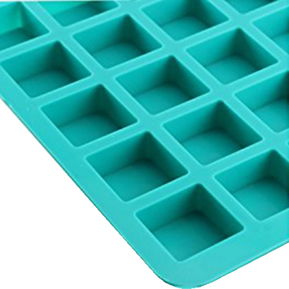 New Silicone Mold 40 Cavities Square Caramel Candy Fondant Silicone Mould Cake Decoration Sugar Mold Baking Sugarcraft Mold