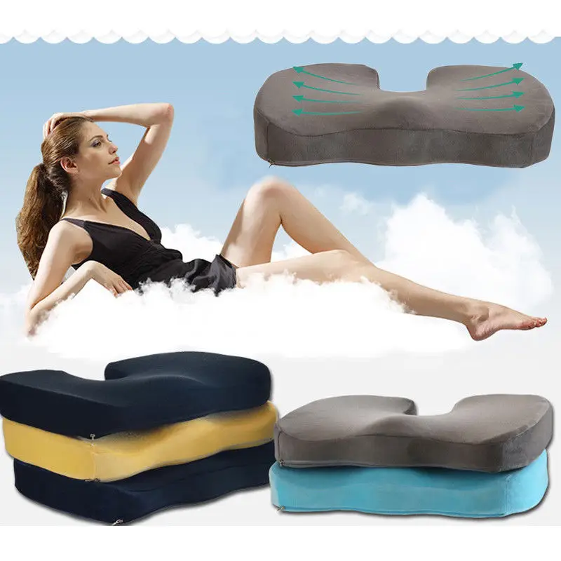 

Travel Breathable Seat Cushion Orthopedic Memory Foam U Seat Massage Chair Cushion Pad For Car Office Home Decoration
