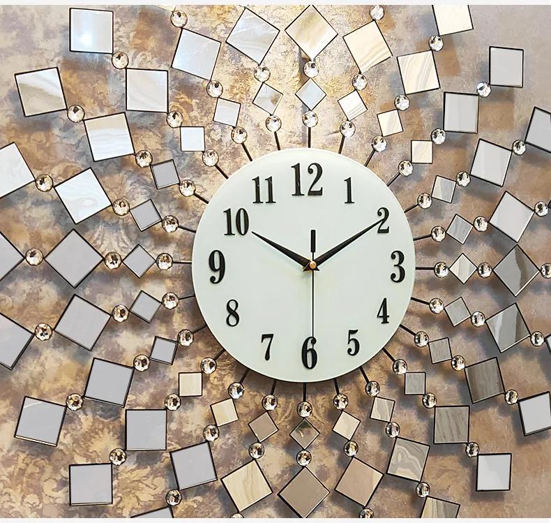Хит, скандинавские минималистичные Креативные 3D зеркальные настенные часы, современные домашние часы для гостиной, немые часы, модные декоративные кварцевые часы