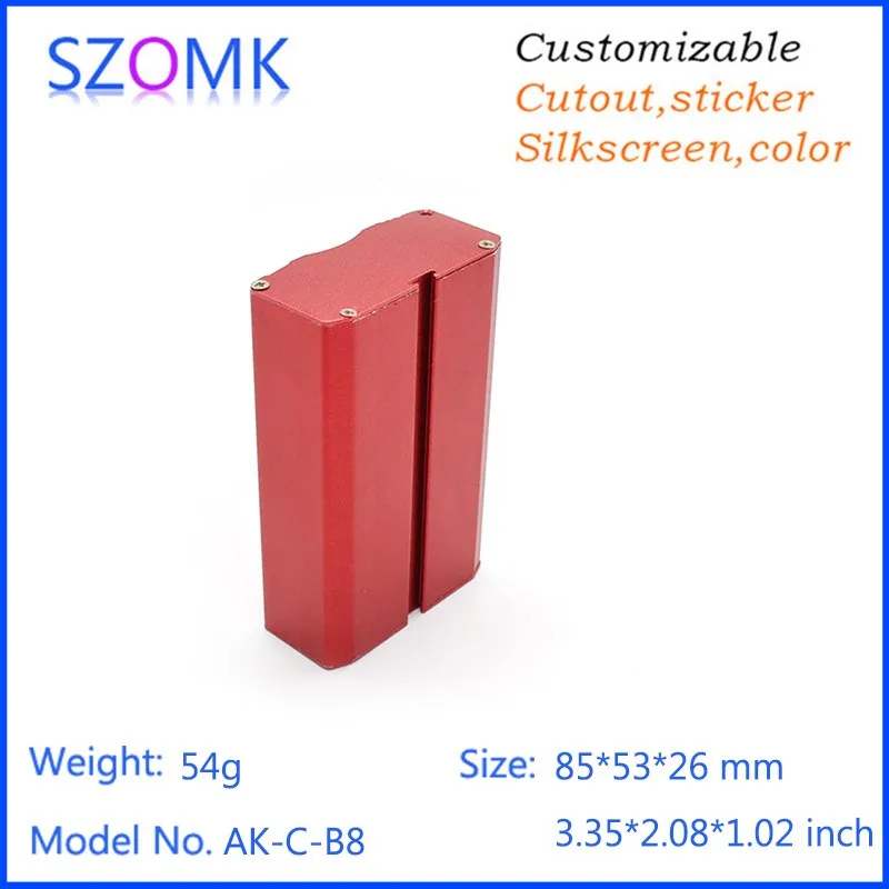 4 шт. 26x53x85 мм металлическая алюминиевая коробка электроника szomk корпуса усилителя корпуса