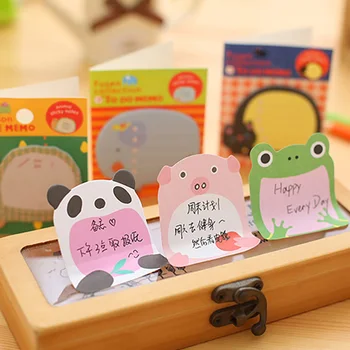 

High Quality Kawaii Cartoon Animal N Times Paper Sticky Notes Memo Pads Sticker Home School Office Stationery Message Planners