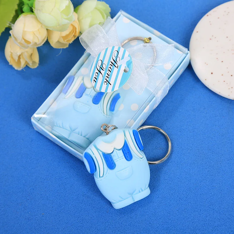 

12PCS Baby shower favor resin clothes Keychain baptism return gift cute giveaway christening party favor souvenir