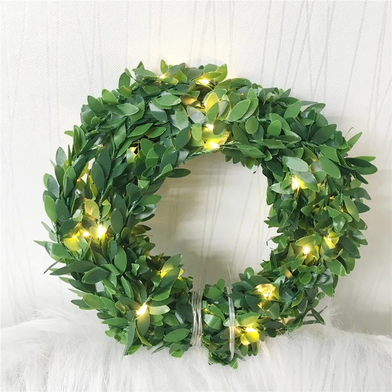 

IP65 2M 20Leds Wedding Foliage Holiday Lamp LED Copper Wire Flexible String Lights For Xmas Birthday Party Home Decoration