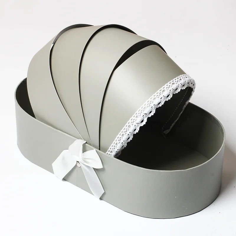 Creative Cradle Flower Box Rose Flower Arrangement Basket Gift Boxs Wedding Home Decoration Christmas decoration - Цвет: 3