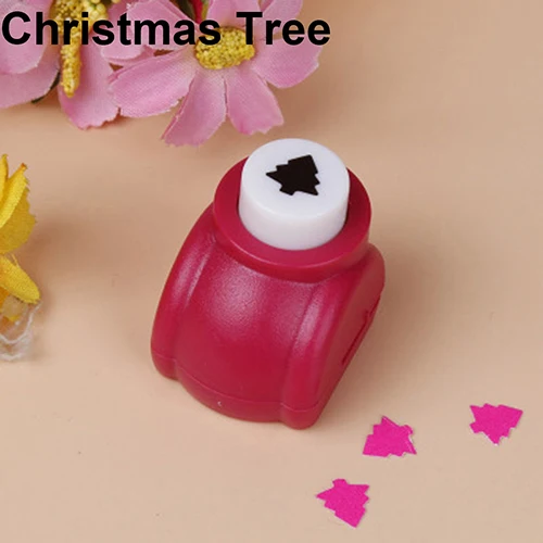 Christmas Tree Малыш ремесло DIY стикер Забавный Печать мини печатная бумага s Цветок искусство открытки для скрапбукинга изготовление бумаги формирователь мини Дырокол резак игрушка - Цвет: Christmas Tree