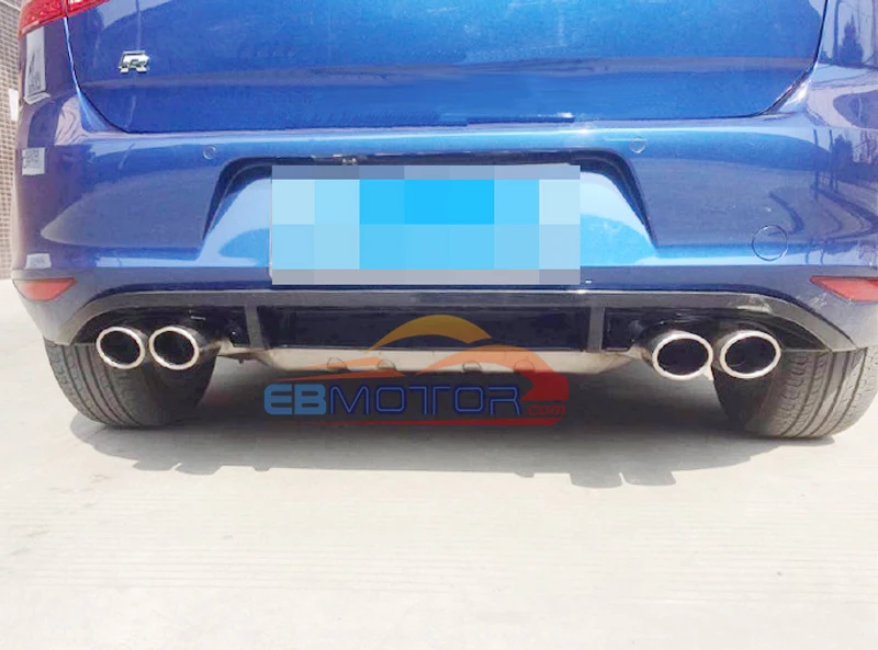 Rear Bumper Lip Diffuser for Volkswagen VW Golf VII MK7 Rline bumper 2014UP