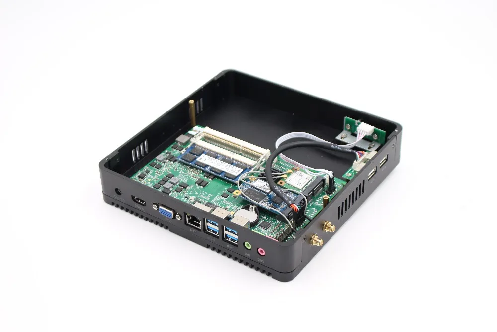 Kaby Lake Intel Core i5 7200U i3 7100U Mini PC Windows 10 безвентиляторный игровой компьютер Minipc коробка