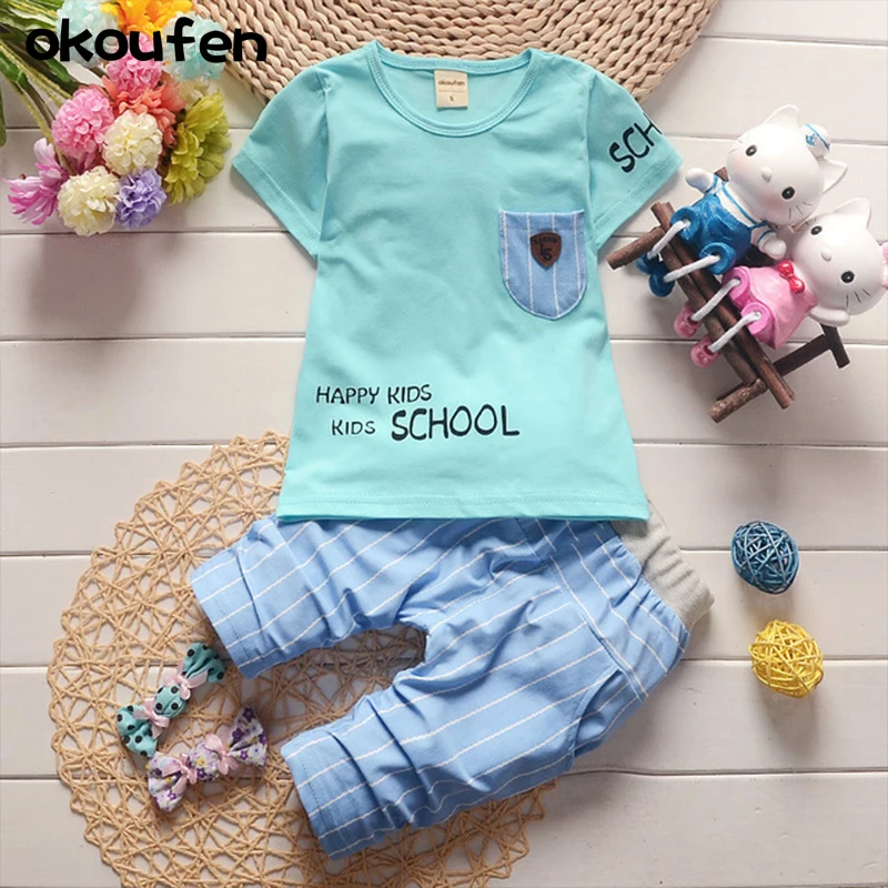 

Children's suit new boy vest 2017 Children Summer Cotton