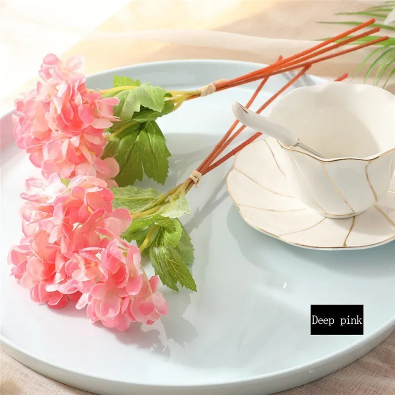 1 букет 3 головы Мини Гортензия искусственный цветок Свадебный реквизит для