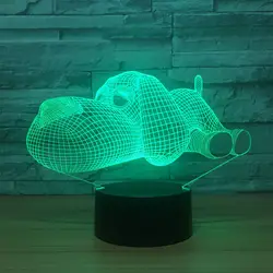 Светодиодный восхождение собака 3D night light Touch семь цвет визуально лампа небольшой настольная лампа 1452