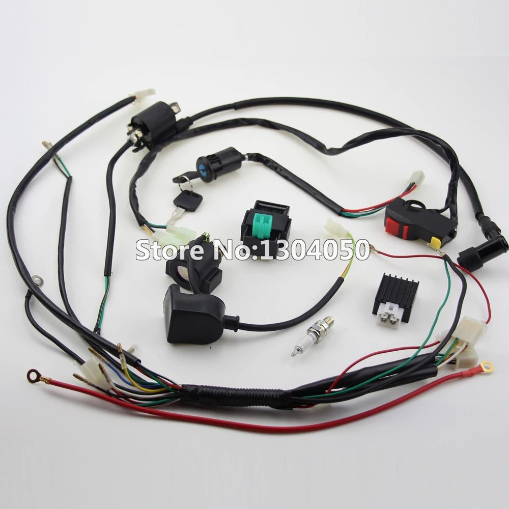 Pieno Kick Avviamento Elettrico Motore Cablaggio Loom