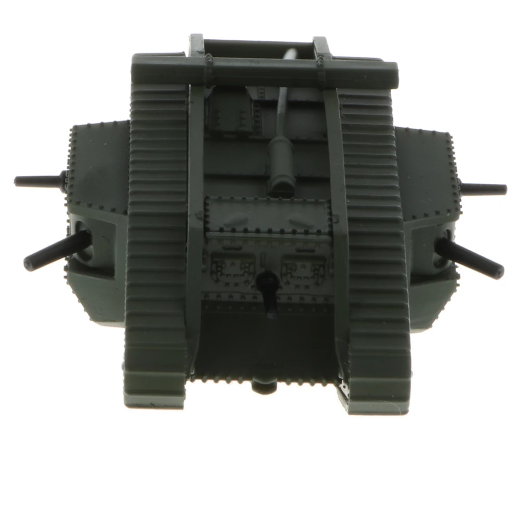 1:100th Britain MK. IV Male & Female Tank Model - WWI UK Army Armored Vehicle Model Home Collectibles Playset Decor