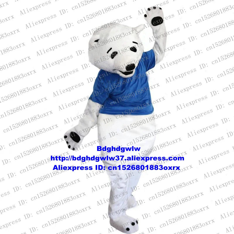 Белый Sea bear костюм полярного медведя костюм для взрослых, Герой мультфильма театральный Выступления фанданго Танцы вечерние zx521