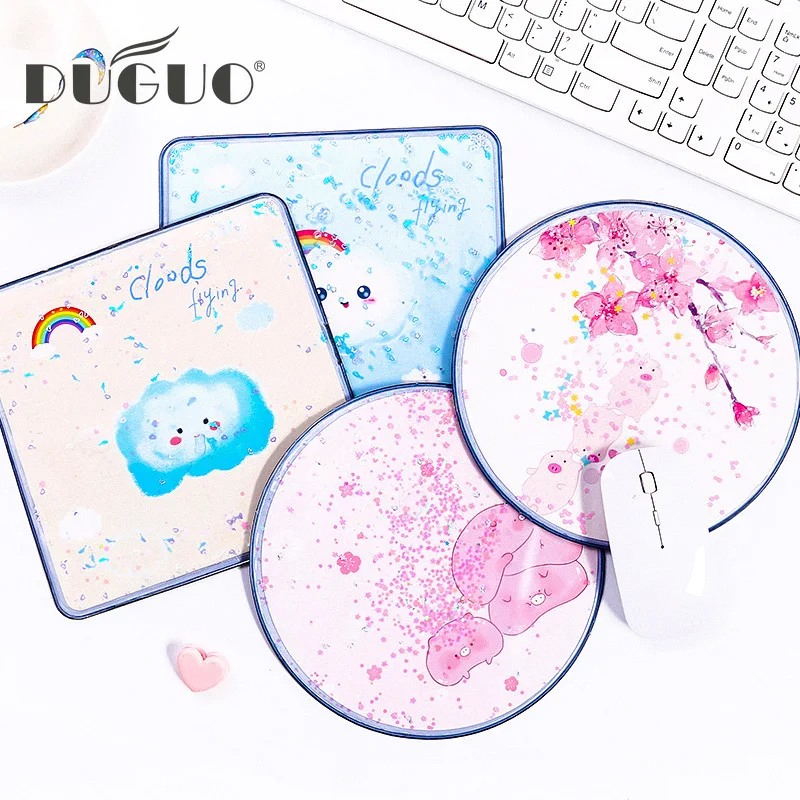 

DUGUO cute stationery kawaii sandpaper mouse pad office accessories cartoon desktop decorative pad creative office supplies