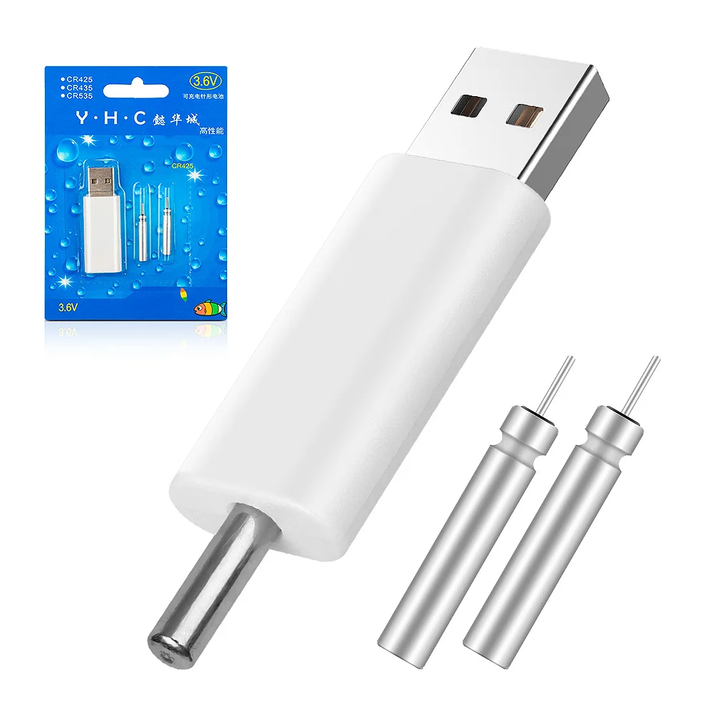 1 hole and 2 battery DONQL CR425 батарея комплект матч USB электронные перезаряжаемые Рыбалка плавающие батарейки зарядное устройство устройства - Цвет: 1 hole and 2 battery