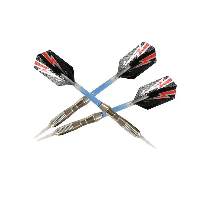 New 3Pcs/set Soft Tip Darts Nickel Plated Electronic Dart Aluminum Alloy Shaft Green Blue Orange Dart Tip Shafts Flights FBY2906 - Цвет: B