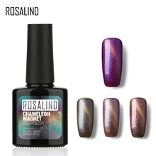 ROSALIND гель 1S P+ черная бутылка 10 мл кошачьи глаза+ Магнитный "хамелеон" A01-12 Гель-лак для ногтей Дизайн ногтей УФ и светодиодный Гель-лак для маникюра