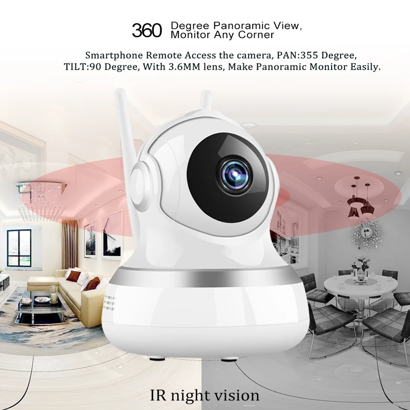 

Home Security Baby Monitor WiFi IP Camera Wireless Mini Network Baby Cameras HD Surveillance Wifi Night Vision CCTV Camera 1080P