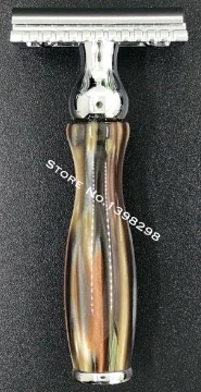 A-R05 CSB Double Edge Детская безопасность бритвы с 20 шт. лезвия ручной работы высокое качество акрил ручка лезвие для бритвы бритья мокрый инструмент - Цвет: A-R05