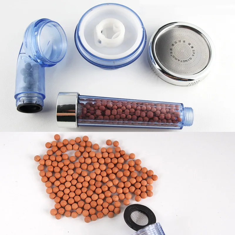 High Pressure 3 Function Jetting Shower Head Adjustable SPA Nozzle Shower Heads Bathroom Accessories Saving Water Anion Filter
