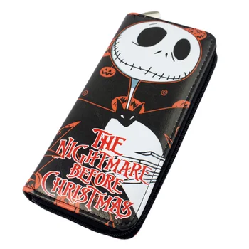 

Anime The Nightmare Before Christmas Long Wallet Men's Card Holder Purse Women's Coin Pouch