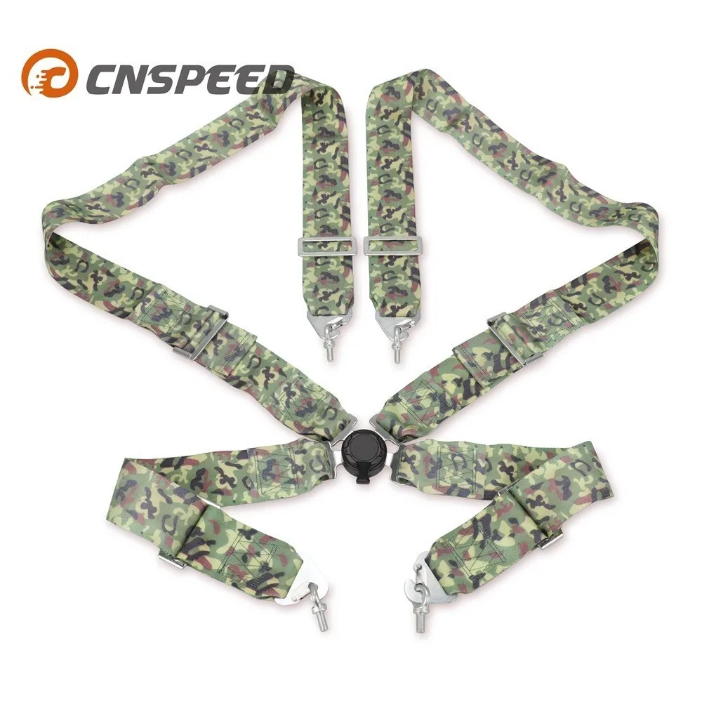 

Racing Seat Belt Adjustable Safty Harness Car Auto New Universal 4-Point Camlock Quick Release Racing Seat Belts camouflage