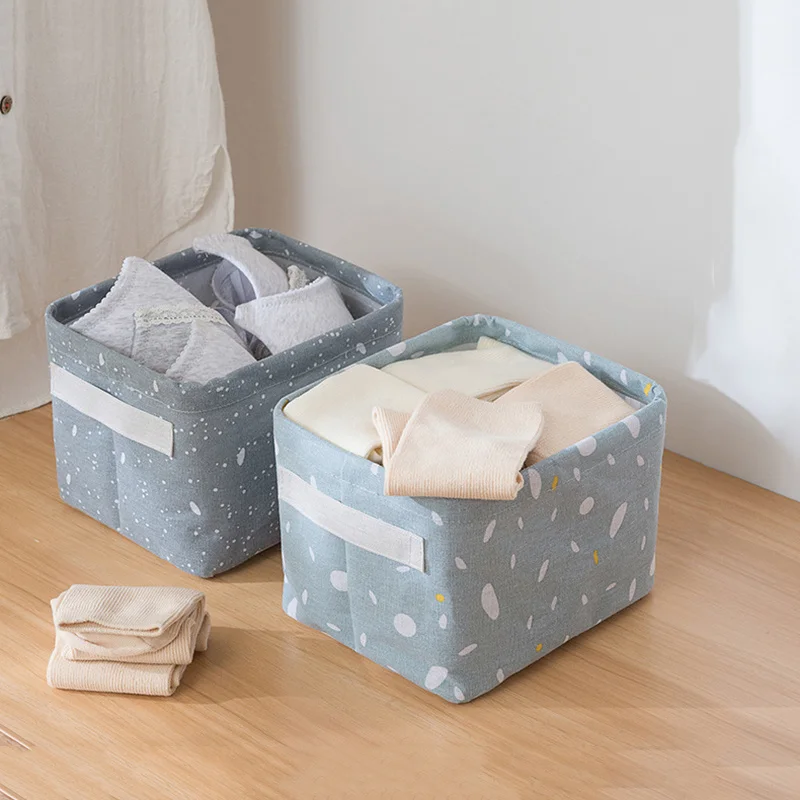 

DIY Desktop Storage Basket Sundries Underwear Toy Storage Box Cosmetic Book Organizer Stationery Container Laundry Basket