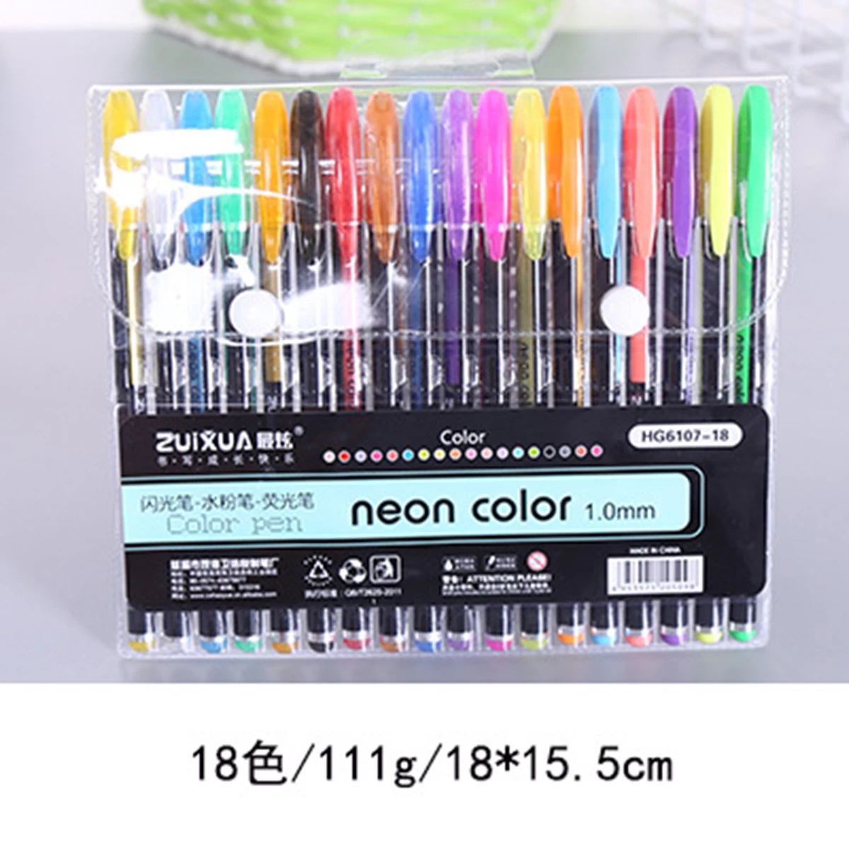 18Colors EZONE заполнения Цвет ручка 12/16/18/24/36/48 Цвета гелевая ручка DIY граффити чертежная ручка разных Цвет креативные флуоресцентные Цвет - Цвет: 18Colors