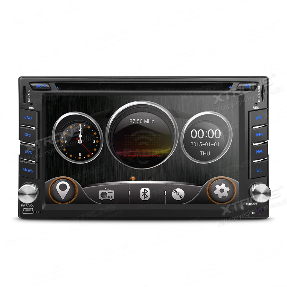 6.2" Universal Double Two 2 Din Car Radio GPS Nav DVD Player Fit For