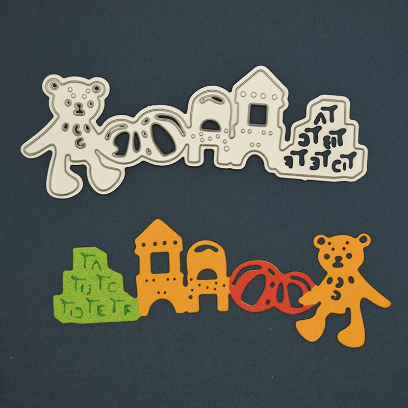 

Baby Toy Bear Metal Cutting Dies For Scrapbooking DIY Album Paper Card Decorative Embossing Craft Dies DC-016