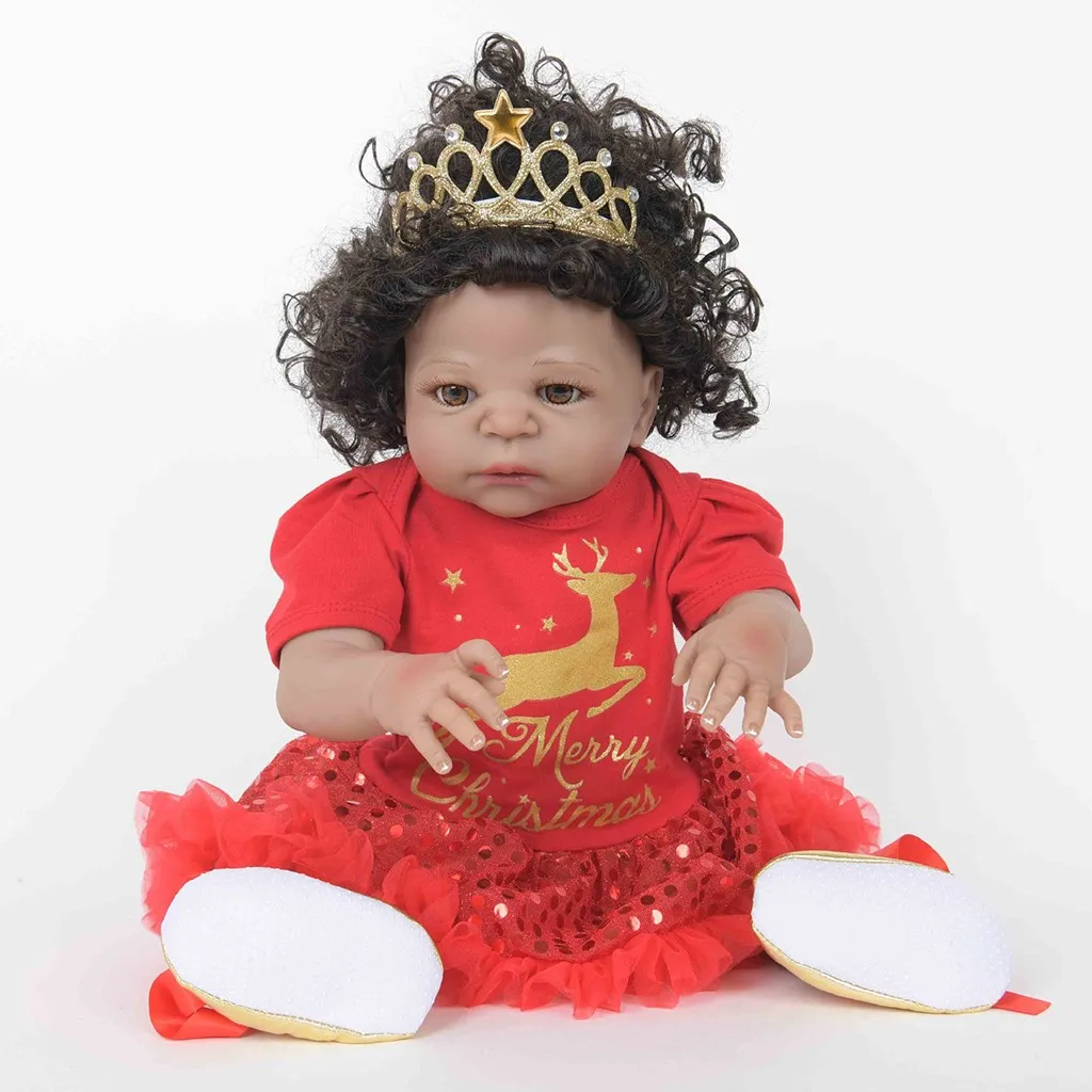 22 дюйм(ов) 55 см полный корпус силиконовый Reborn Baby Doll игрушка для ванны Реалистичная новорожденная Принцесса Детская кукла Bonecas Bebe Reborn Menina ye22