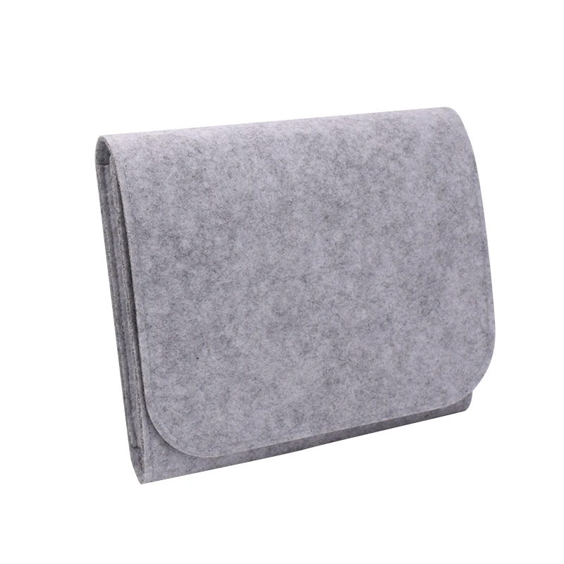  Bed Pocket Organizer Bedside Caddy Felt Bed Storage Organizer Bag with 2 Small Pockets for Organizi