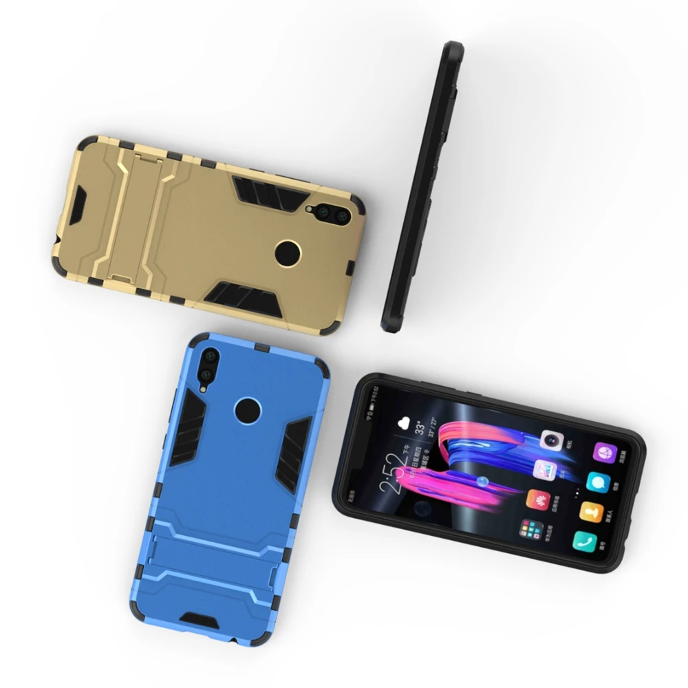 Чехол-подставка для huawei Honor 8X Жесткий чехол Полный Чехол Защита Fundas Capa на Honor 8X Siilicone Бампер протектор Honor 8X чехол