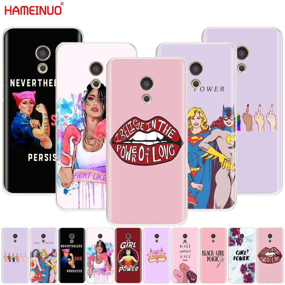 HAMEINUO Girl Power Cover чехол для телефона Meizu M6 M5 M5S M2 M3 M3S MX4 MX5 MX6 PRO 6 5 U10 U20 note plus | Мобильные