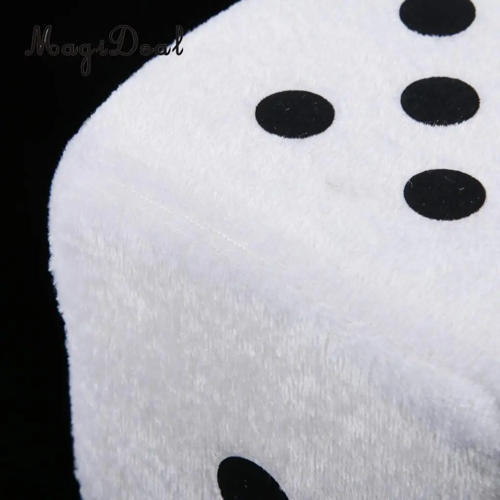 4 inch Soft Stuffed Plush Toys Dice Cube Car Window Mirror Hanger Sticky Decor Birthday Party Favors Novelty Toys Gift 10x10x10