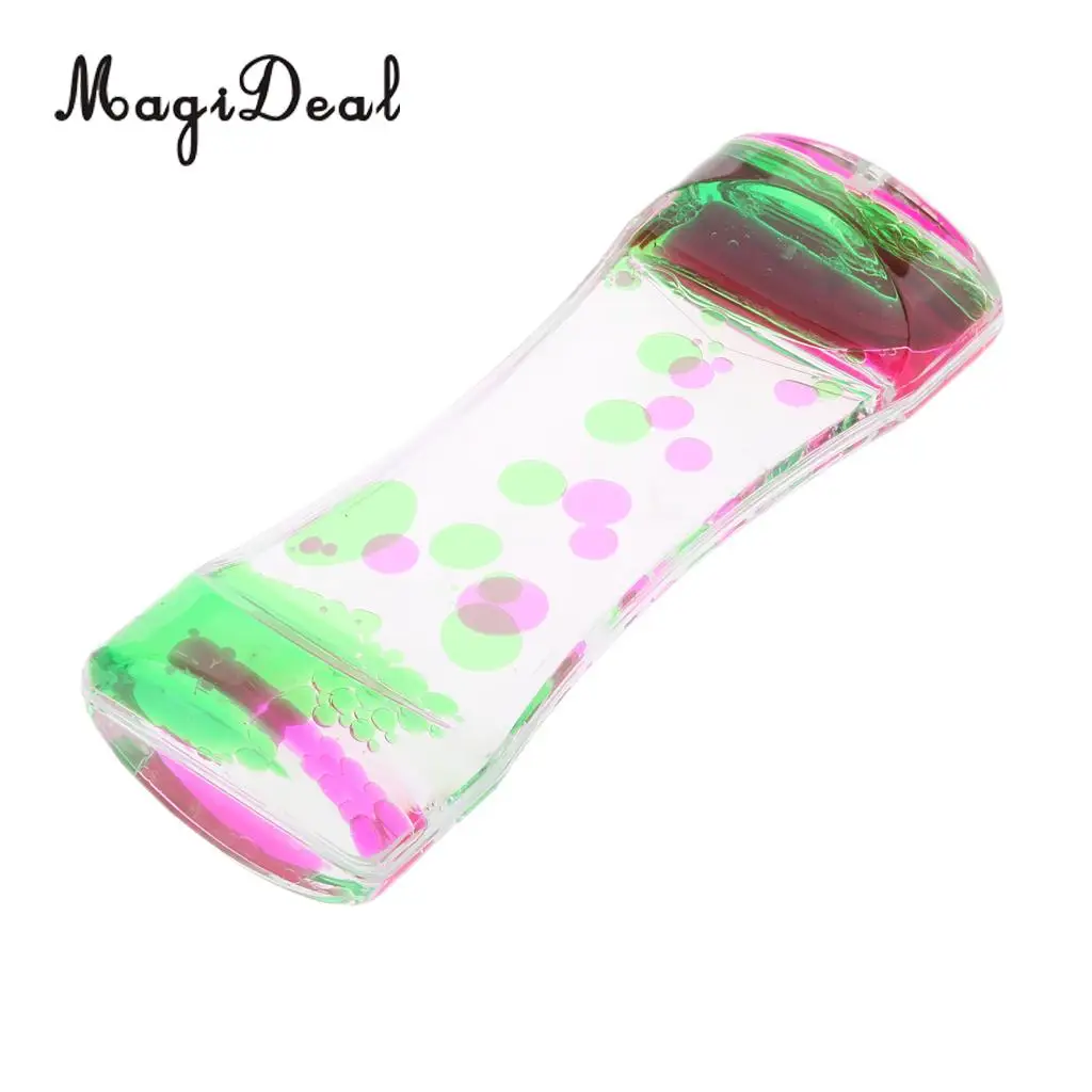 MagiDeal, 1 шт., плавающий цвет, смесь, масло, жидкость, Bubbler, таймер движения, часовое стекло для дома, комнаты, офиса, Декор, новинка, подарок на день рождения